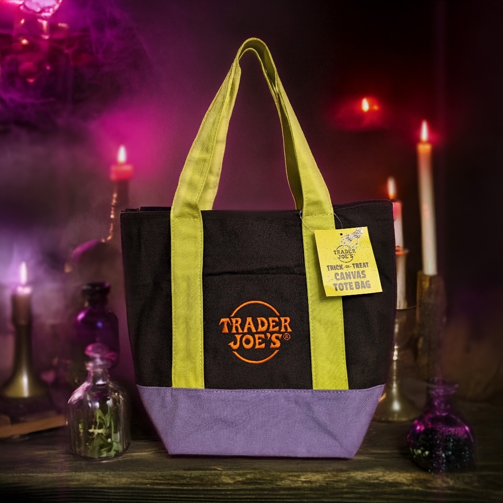 Multicolor Halloween Trader Joe's Canvas Mini Bag
